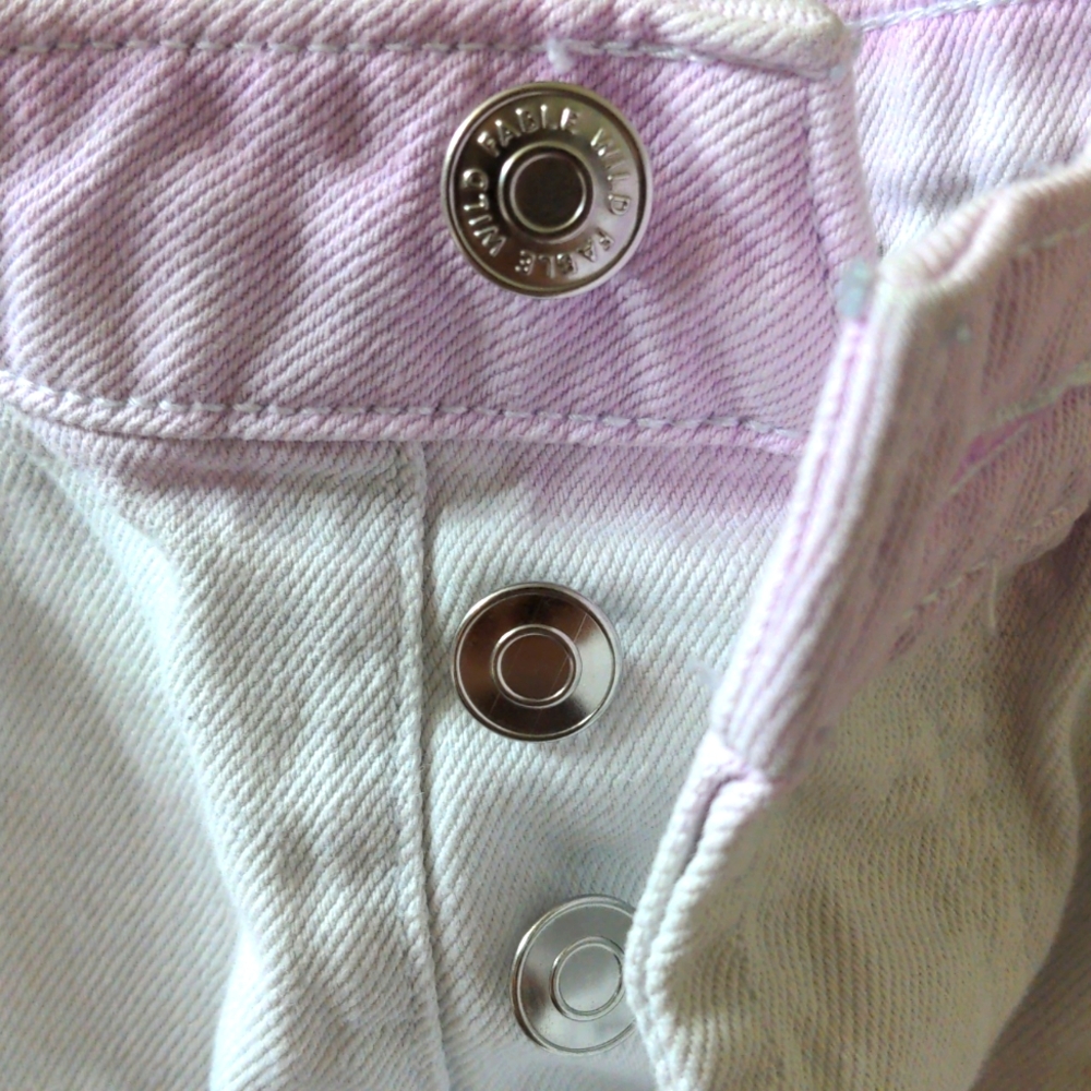 Wild Fable Lilac Ombre High Rise Shorts Size2 Distressed Hem Perfect Condition ✨ - Picture 4 of 6